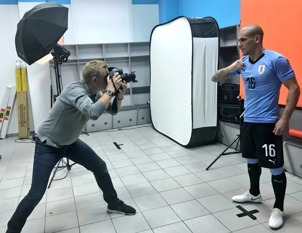 Urretaviscaya posando para la foto oficial