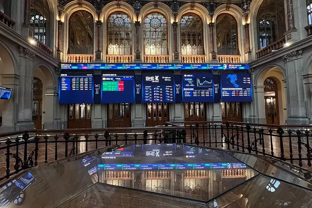 La Bolsa de Madrid.