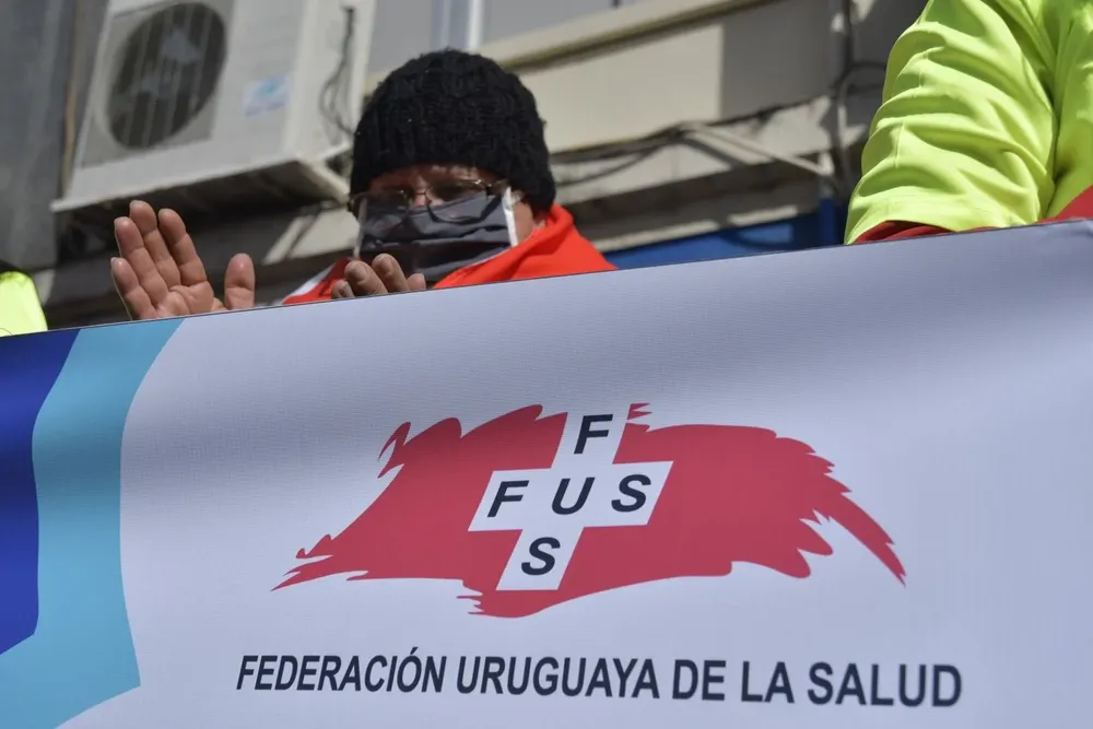 Manifestación de trabajadores de la FUS
