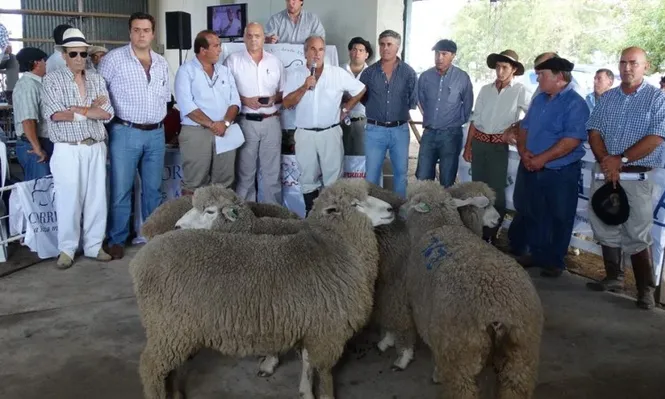 Integrantes de las cabañas y de los escritorios al inicio del remate