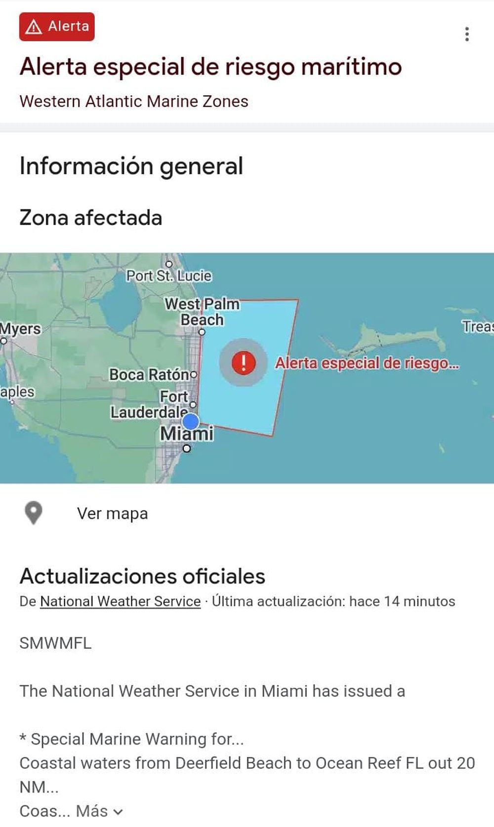 La alerta de Google de este miércoles