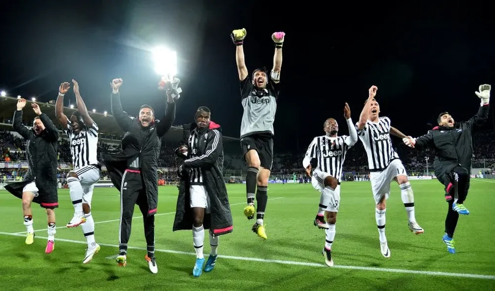 Un clásico: el festejo de Juventus tras cada partido