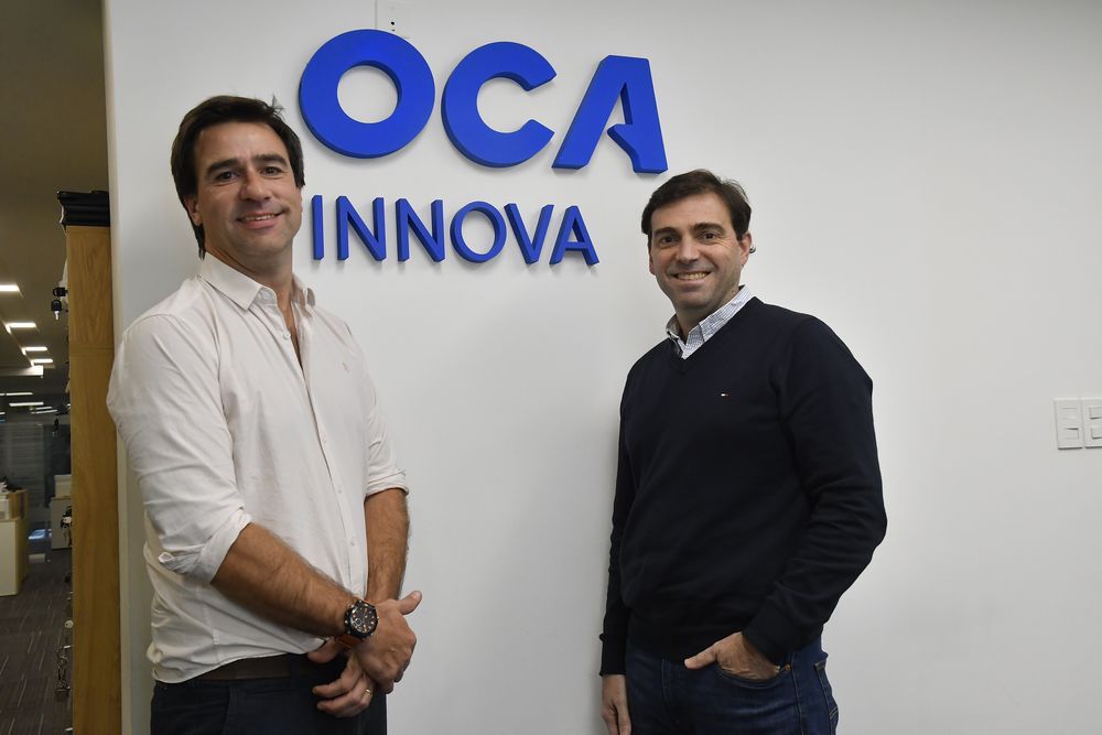 Martín Benítez, Head of Business Development y Country Manager de Ripio Uruguay y Pedro Moreira, CEO de OCA