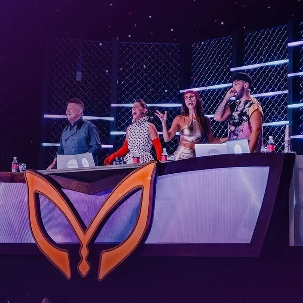 El jurado de La Máscara: Fabián Fata Delgado, Sofía Rodríguez, Patricia Wolf y Emir Abdul