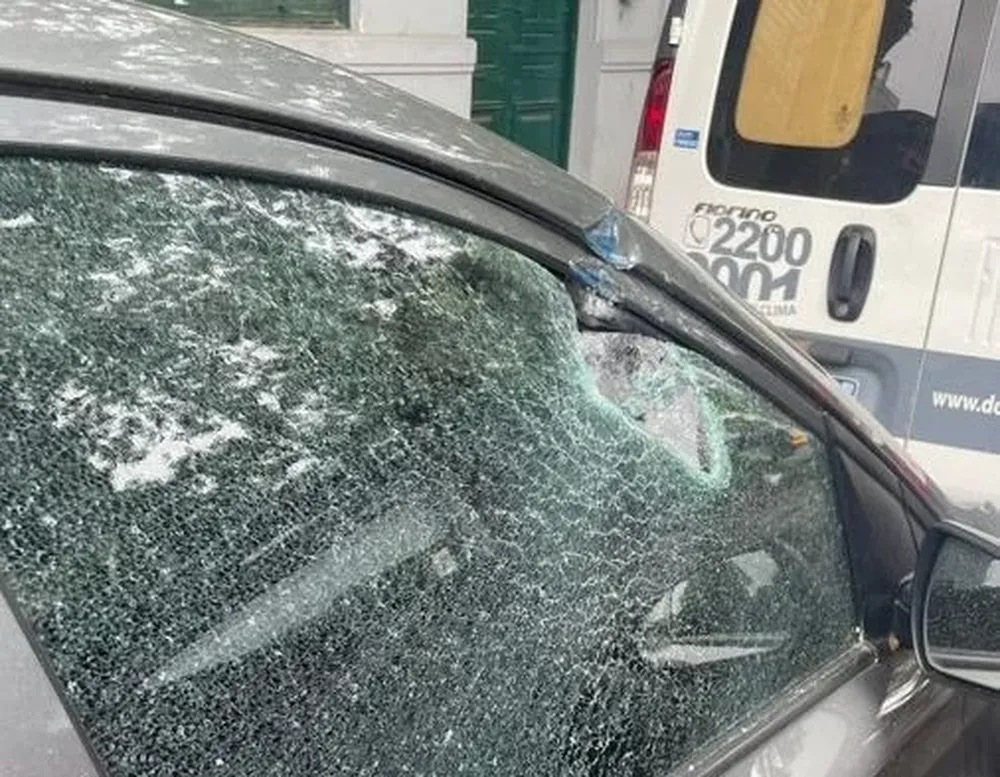 Así quedó el auto de Chevalier