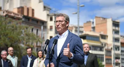 El presidente del PP, Alberto Núñez Feijóo