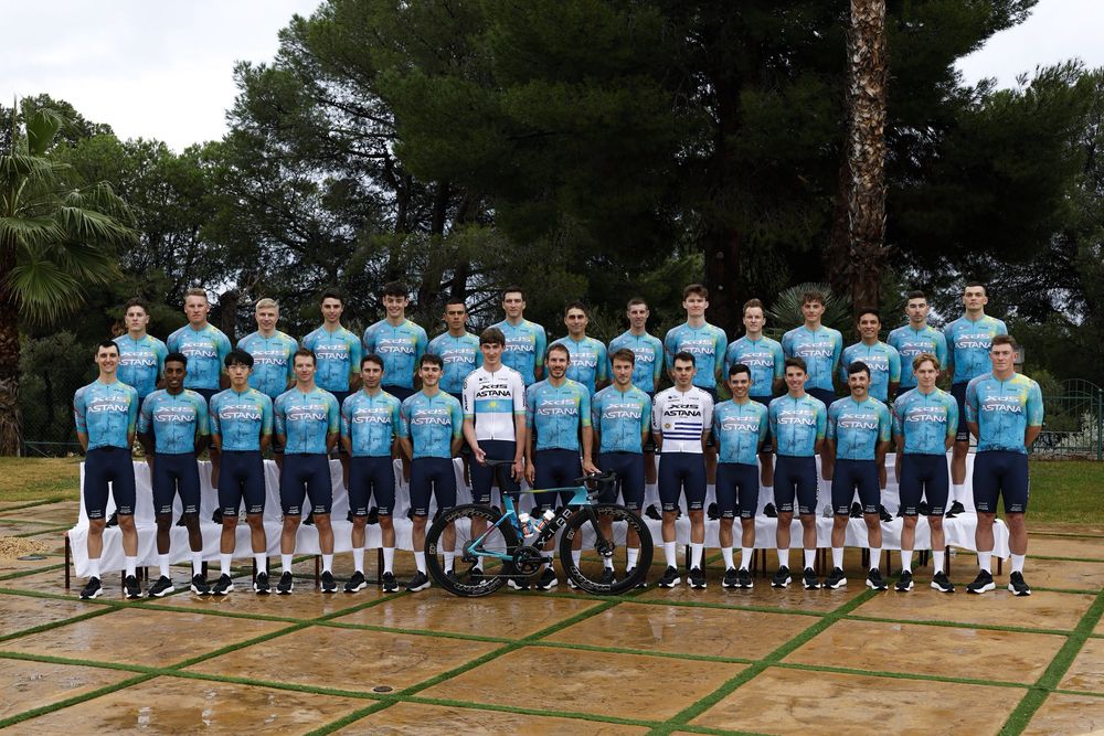 La presentación del XDS Astana Team con el uruguayo Thomas Silva