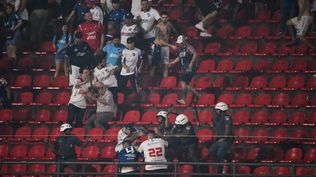Incidente en el Morumbí entre la policía e hinchas de Nacional