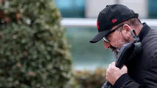 oldo García, exasesor del exministro socialista José Luis Ábalos, a la salida de la Audiencia Nacional este jueves.