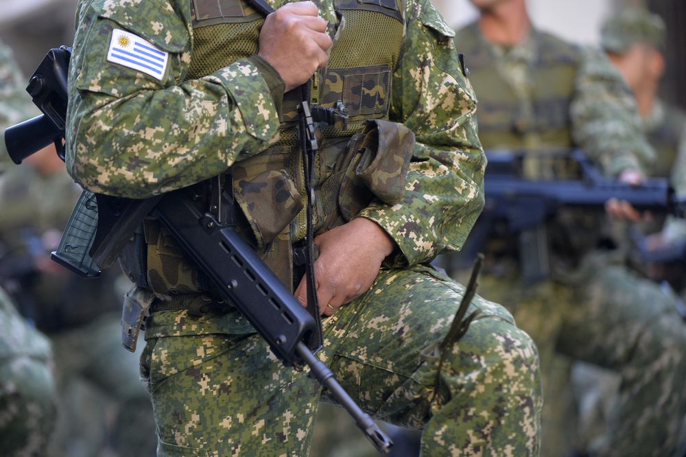 Foto de archivo de soldados del Ejército