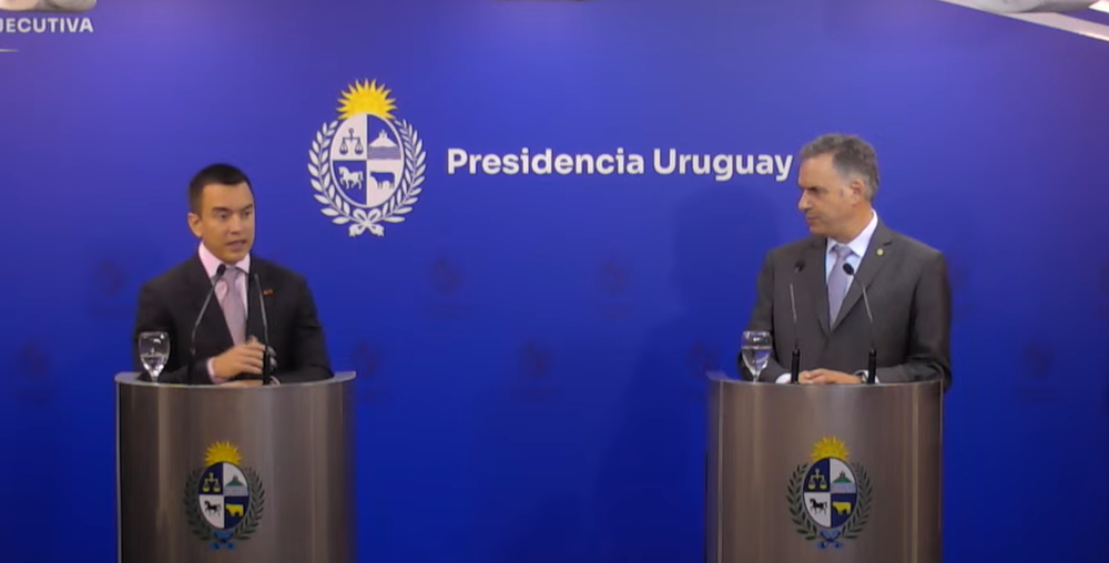 Daniel Noboa y Yamandú Orsi