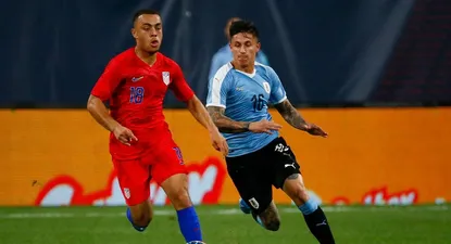 nacio un goleador: el debut en la red de brian rodriguez, en la seleccion mayor