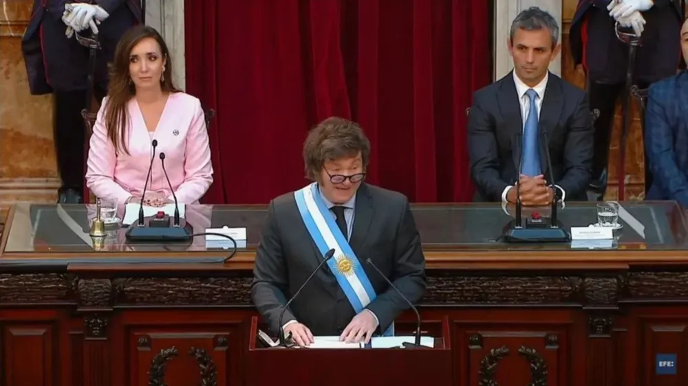 Javier Milei en el Congreso