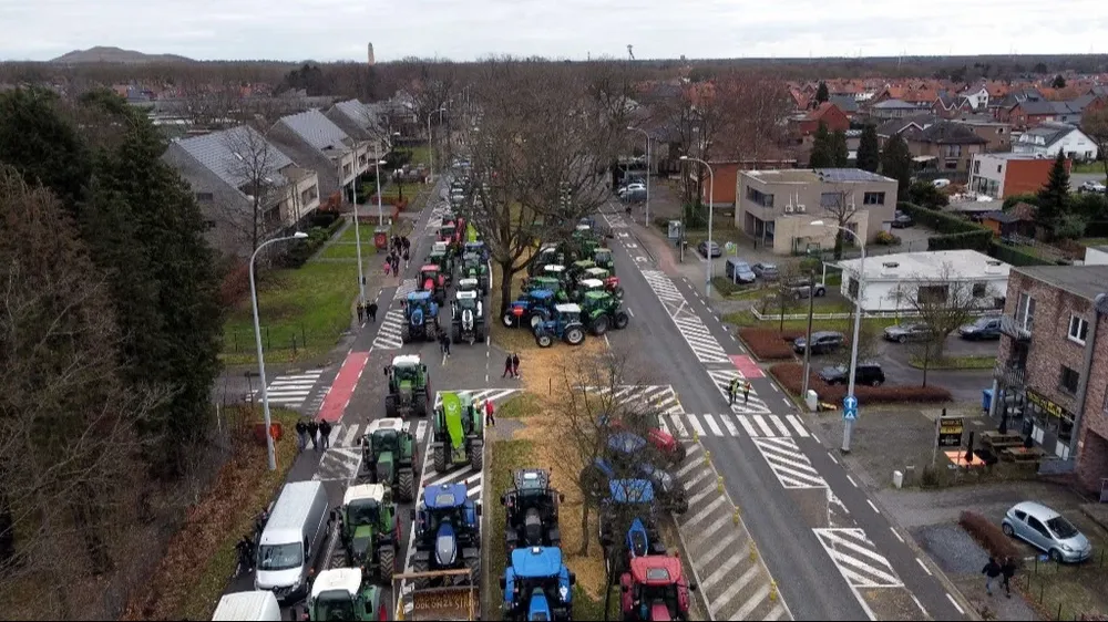 La protesta iniciada por los agricultores franceses se extendió luego a numerosos países de la Unión Europea.