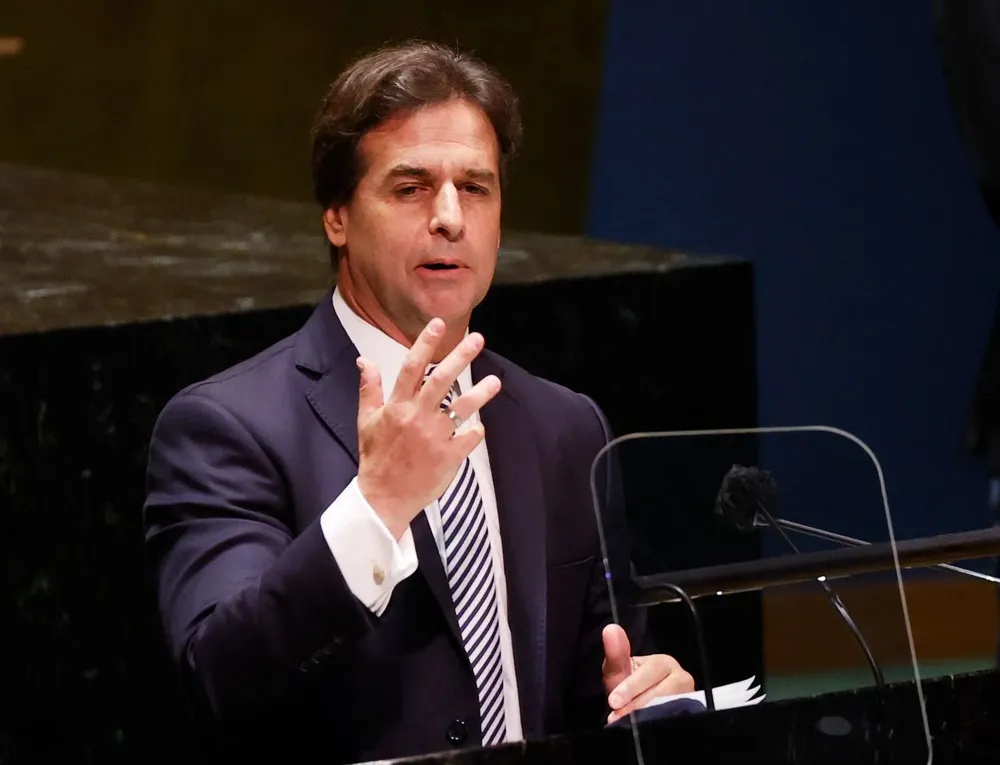 Archivo: Lacalle Pou en la Asamblea General de la ONU en 2021