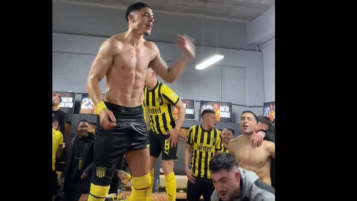 Video of the madness that broke out in the Peñarol locker room after eliminating Flamengo from the Copa Libertadores