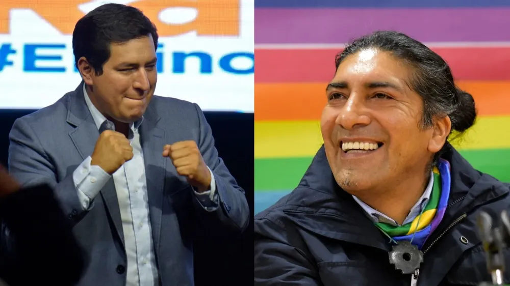 El correísta Andrés Arauz y el líder indígena Yaku Pérez vencieron en las elecciones de este domingo en Ecuador y disputarán el balotaje en abril