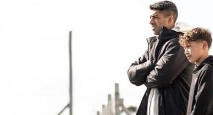 Luis Suárez y su hijo Benjamín estuvieron en la práctica de Deportivo LSM