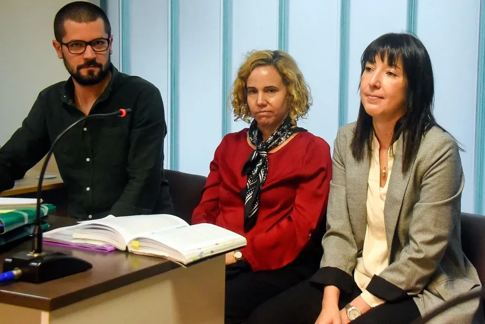 El equipo fiscal que investiga el caso Astesiano. Juan Pablo Bardino, Sabrina Flores y Gloria Nicolini
