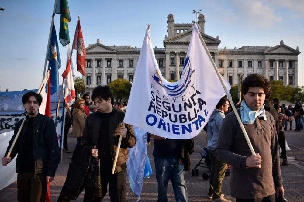 Marcha en contra de ley trans