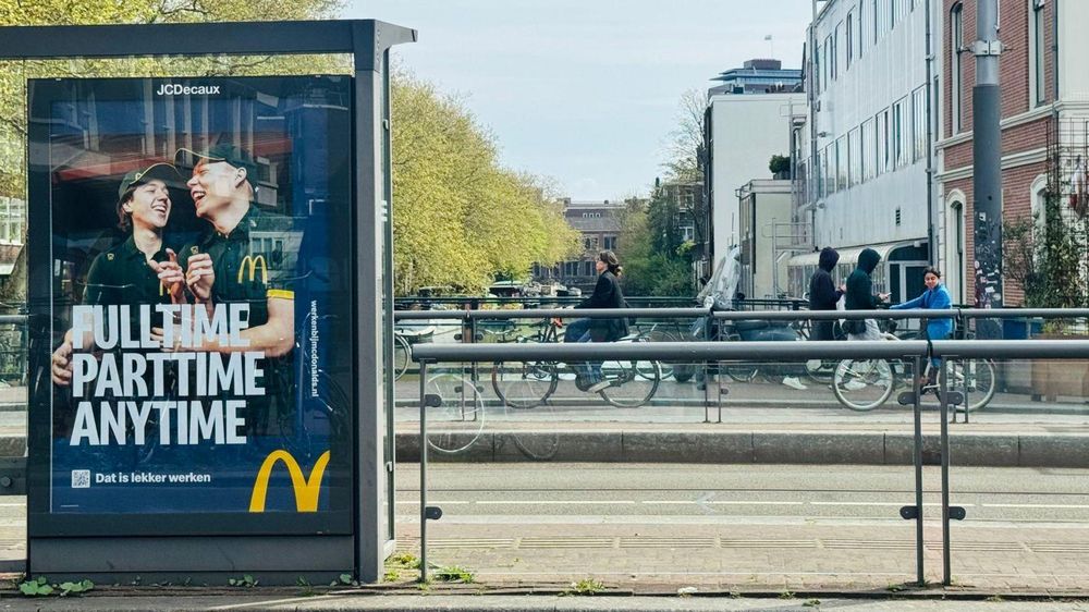 Los anuncios de productos hechos con carne ya no se ven en las calles de Ámsterdam.