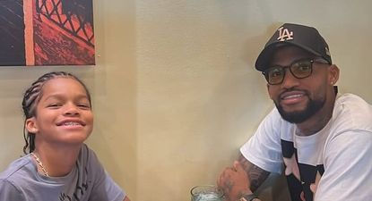 Luis Mejía y su hijo