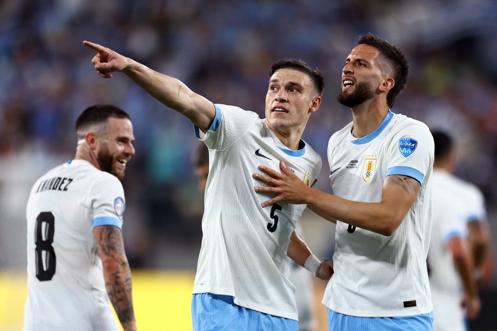 Manuel Ugarte y Rodrigo Bentancur selección uruguaya Copa América 2024 Manuel Ugarte y Rodrigo Bentancur selección uruguaya Copa América 2024