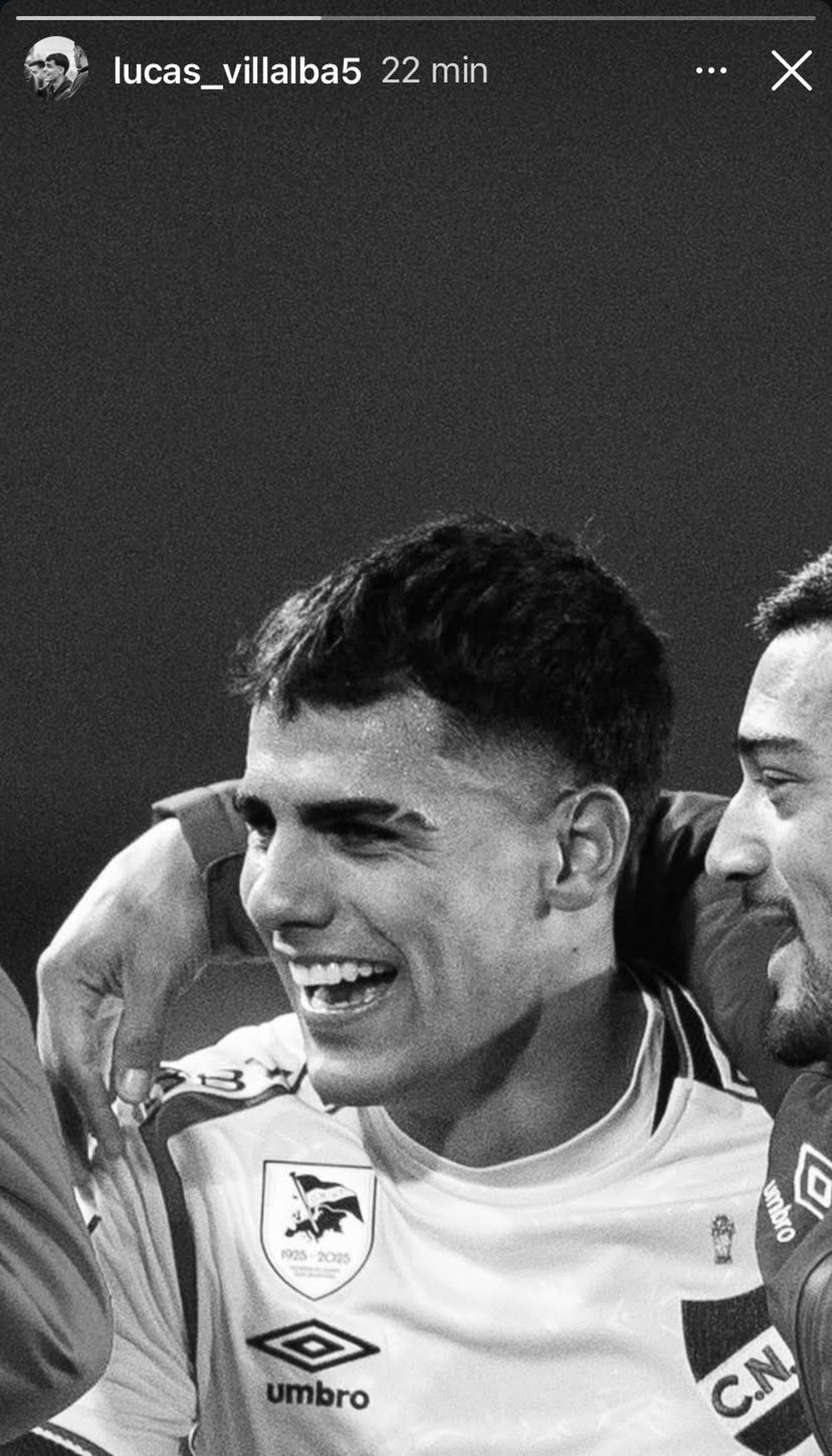 La historia que subió Lucas Villalba tras no jugar en Nacional