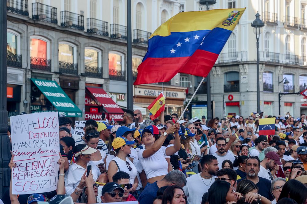 Una de las imágenes de la marcha en Madrid.