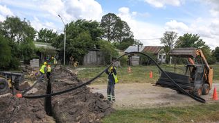 Obras de conexión de fibra óptica