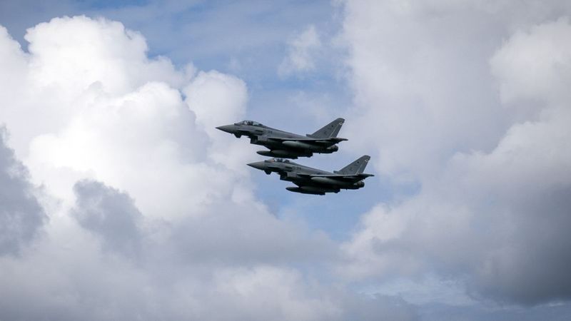 Aviones cazas de la OTAN interceptan un dron sobre el espacio aéreo de Estonia