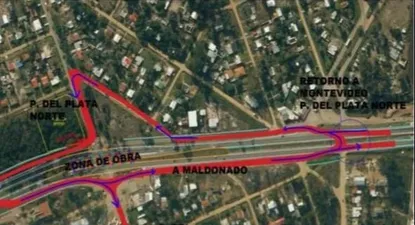 anuncian desvios en la ruta interbalnearia a la altura de parque del plata a partir del lunes 25