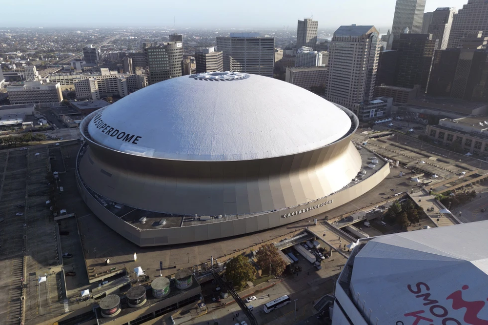 El Superdome de Nueva Orleans, donde se celebrará el Super Bowl el 9 de febrero