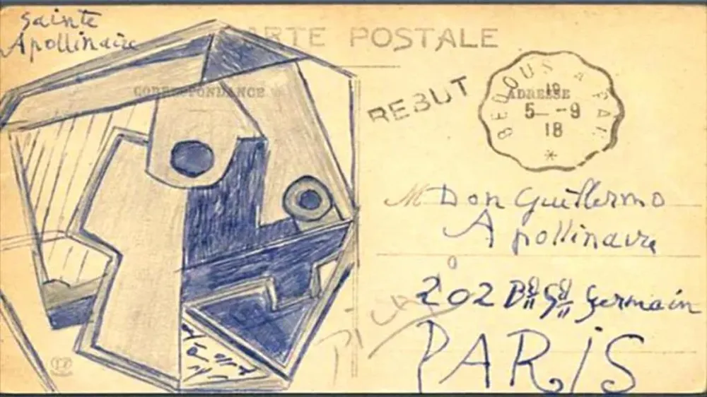 La postal data del año 1918