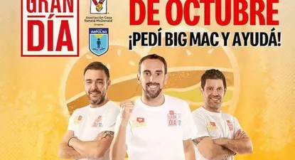 Se busca generar fondos para colaborar con la Asociación Casa Ronald McDonald y el Liceo Impulso a través de la hamburguesa Big Mac.