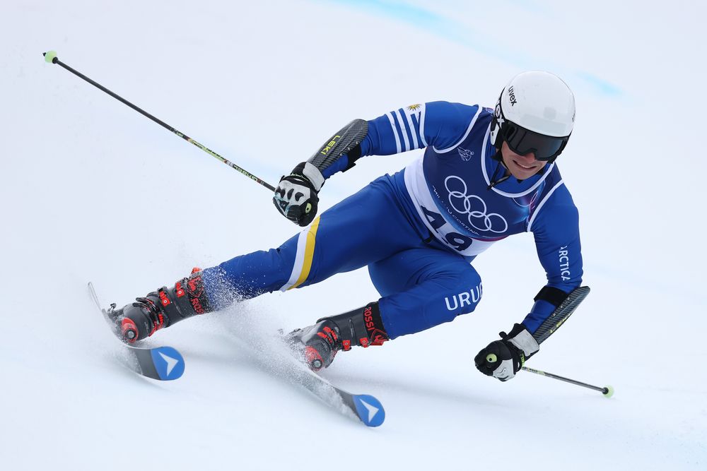 Nicolás Pirozzi compitiendo en los Juegos Olímpicos de Invierno
