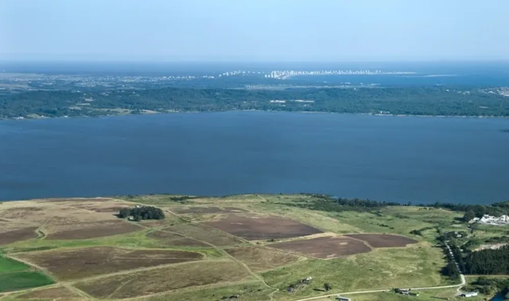 Vista aérea de las chacras que Mario Suhr ofrecerá el martes 7