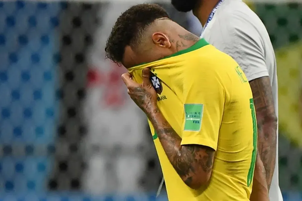 La tristeza del brasileño Neymar