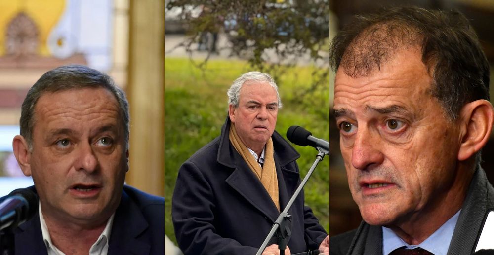 Álvaro Delgado, Luis Alberto Heber y Guido Manini Ríos