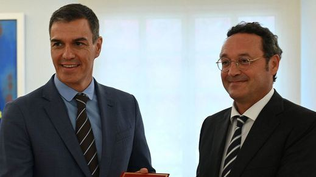 El presidente del Gobierno español, Pedro Sánchez y el Fiscal Álvaro García Ortiz.