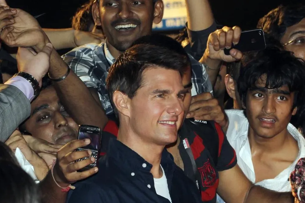 Cruise con sus fans de India