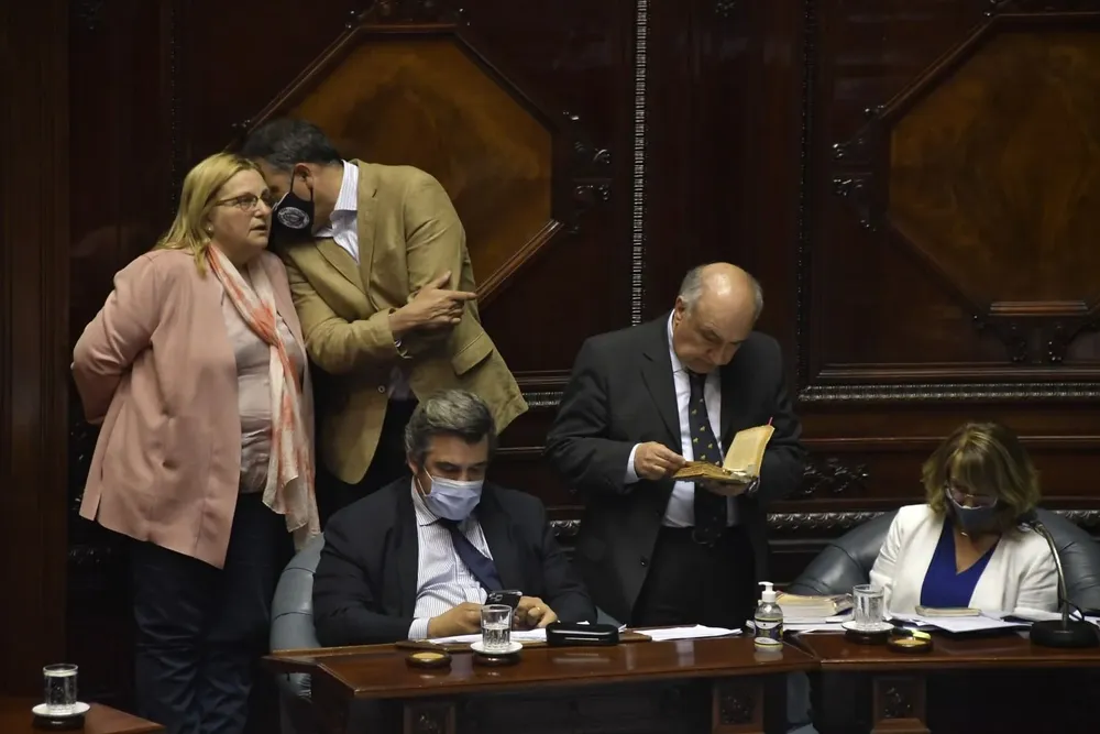 Graciela Bianchi, Carlos Camy, Guillermo Domenech y Carmen Asiaín.