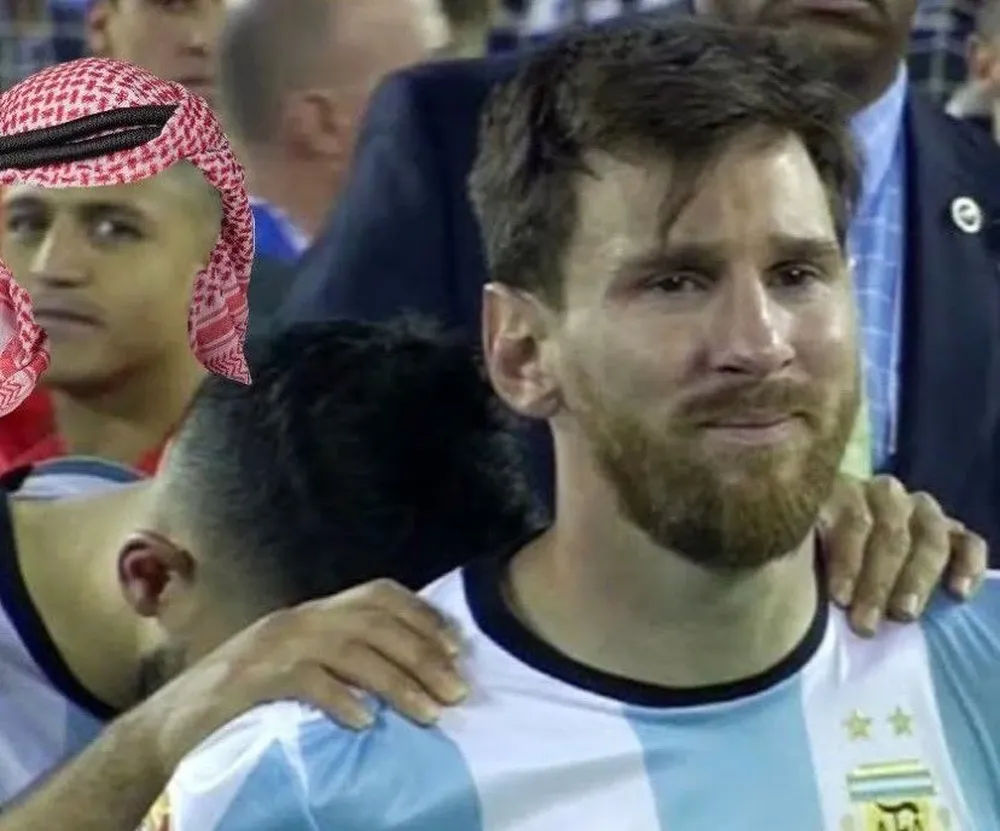 Messi llorando