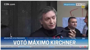 Votó Máximo Kirchner