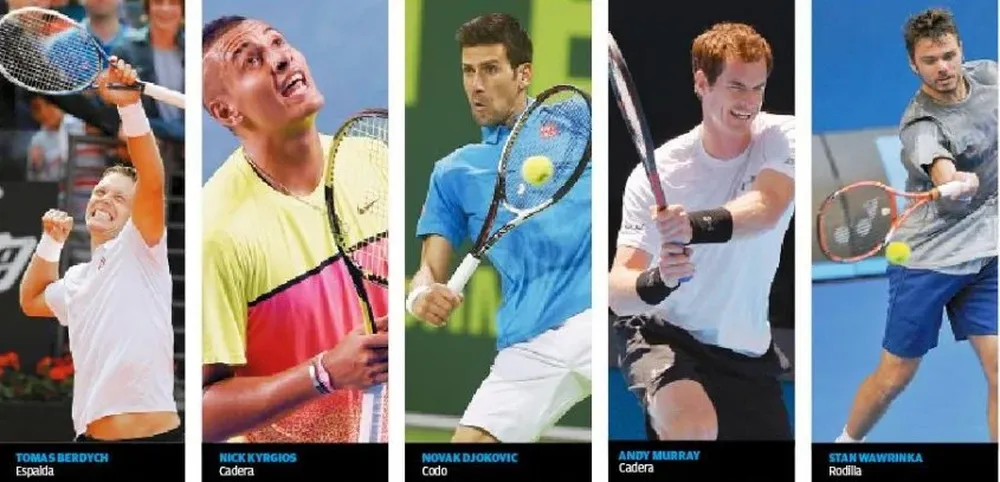Tenistas lesionados en 2017