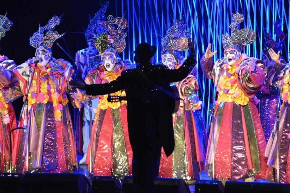 La murga Patos Cabreros en el Teatro de Verano.