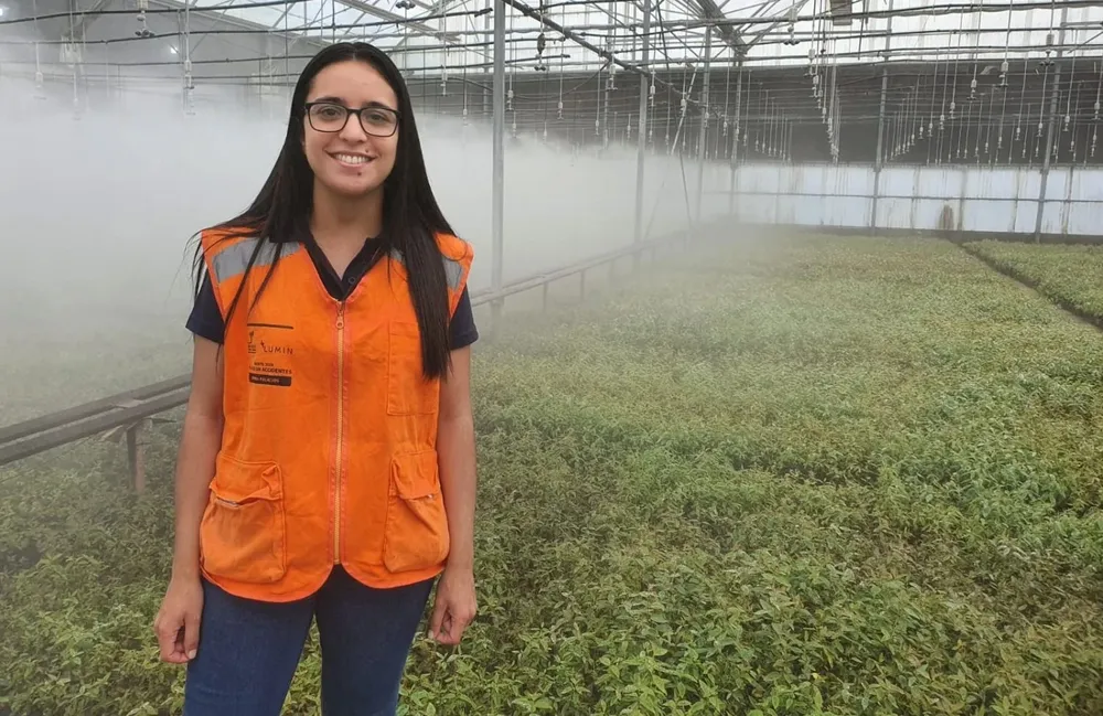 Romina Palacios, supervisora de vivero en Lumin.
