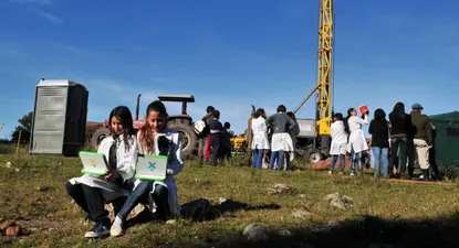 Trabajos de exploración realizados por ANCAP en Pepe Núñez, Salto.