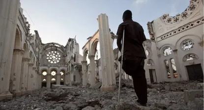 Las ruinas de la Catedral de Nuestra Señora de la Asunción, en Puerto Príncipe, Haití, tras el terremoto de enero de 2010 que mató a más de 200 mil personas y dejó sin viviendas a 1,5 millones