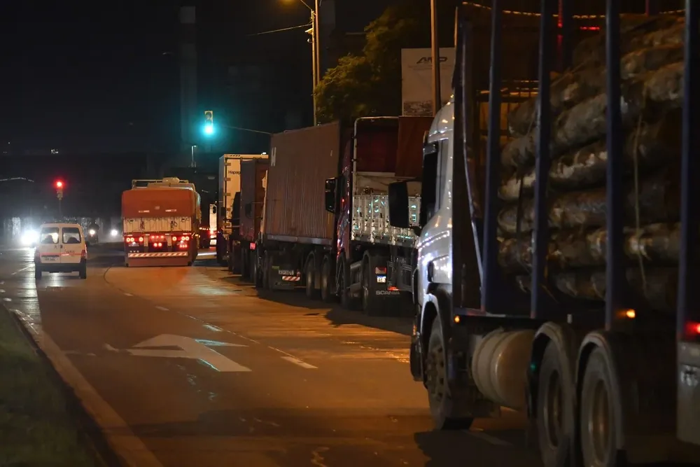Ingreso de camiones al puerto de Montevideo